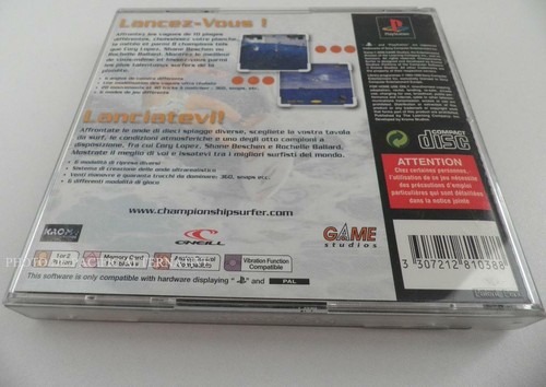 jeu CHAMPIONSHIP SURFER pour Playstation 1 ps1 psx en francais complet spiel - Photo 4/4