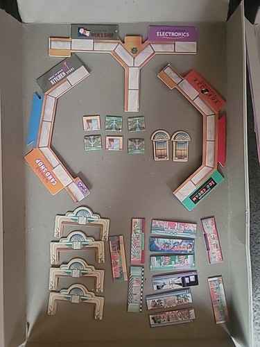 Vintage 1989 MB Mall Madness Board Game Replacement Parts - Mall Pieces