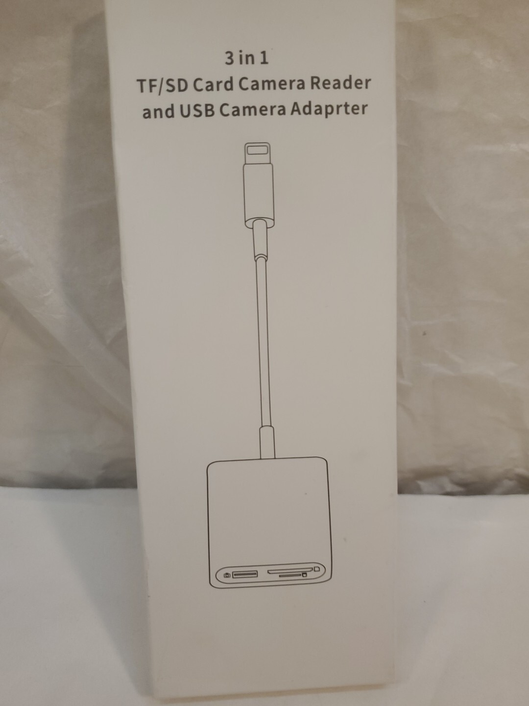 SD Card Reader for iPhone, Memory Card Reader with USB Camera Adapter Plug...-image