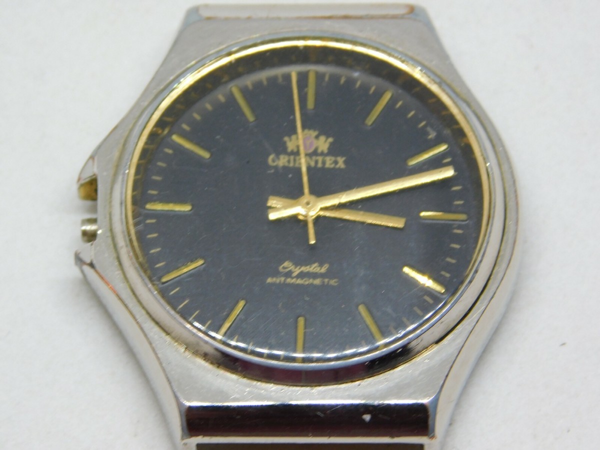 洋楽 L o r i G o l d Vintage Orientex Crystal Antimagnetic Wind-up Men's Watch For