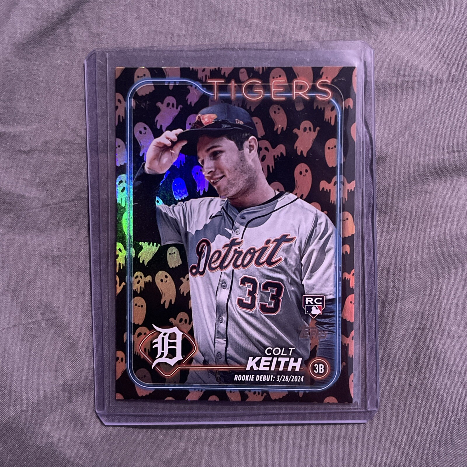 2024 Topps Update Ghost Parallel Rookie Debut Colt Keith #US192 Detroit Tigers