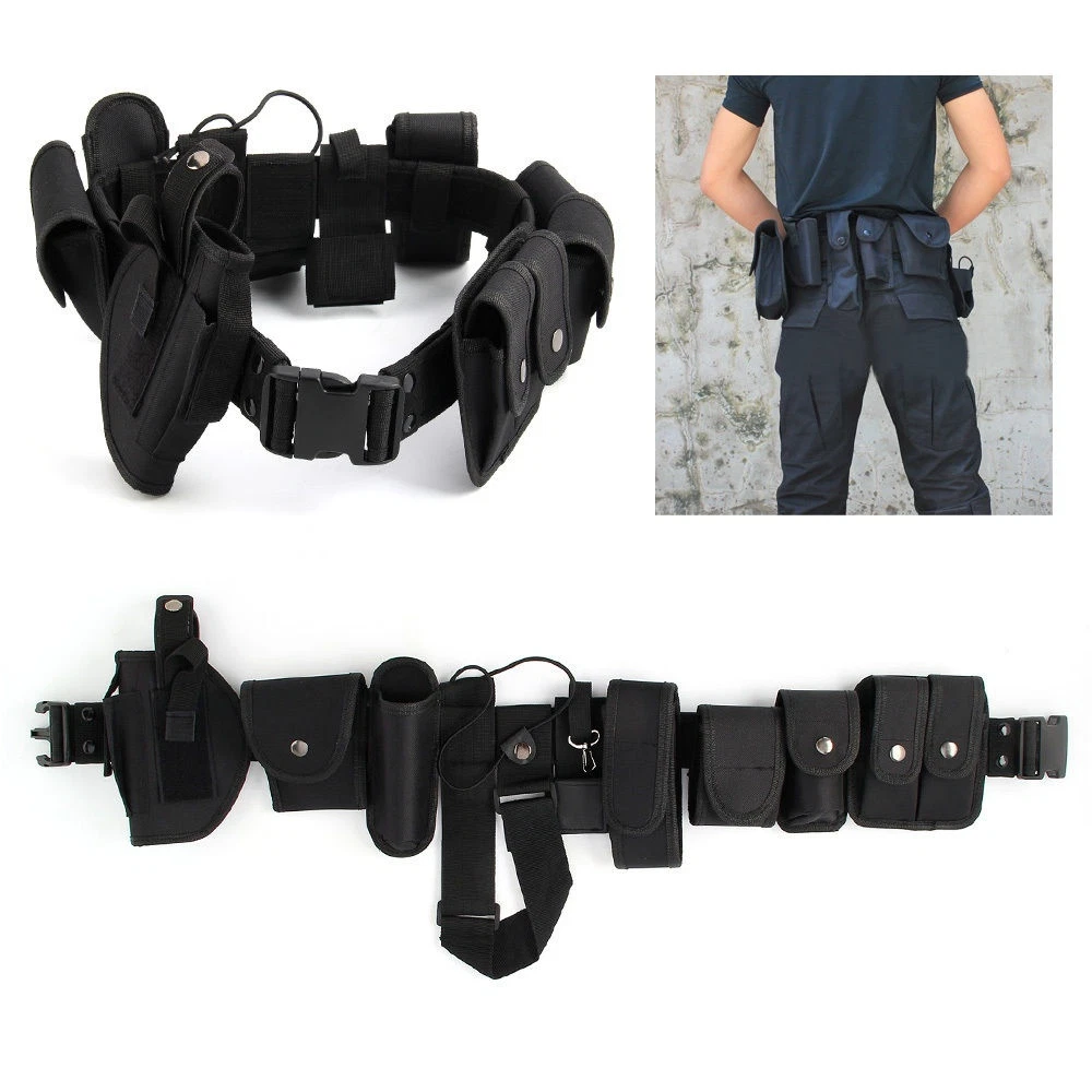 10-in-1 Polizei Sicherheit Schutz Ausrüstung Duty Gürtel Bauch Band Holster