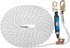 Vertical Lifeline Assembly - 50FT Rope Harness Safety Lanyard with Rope Grab