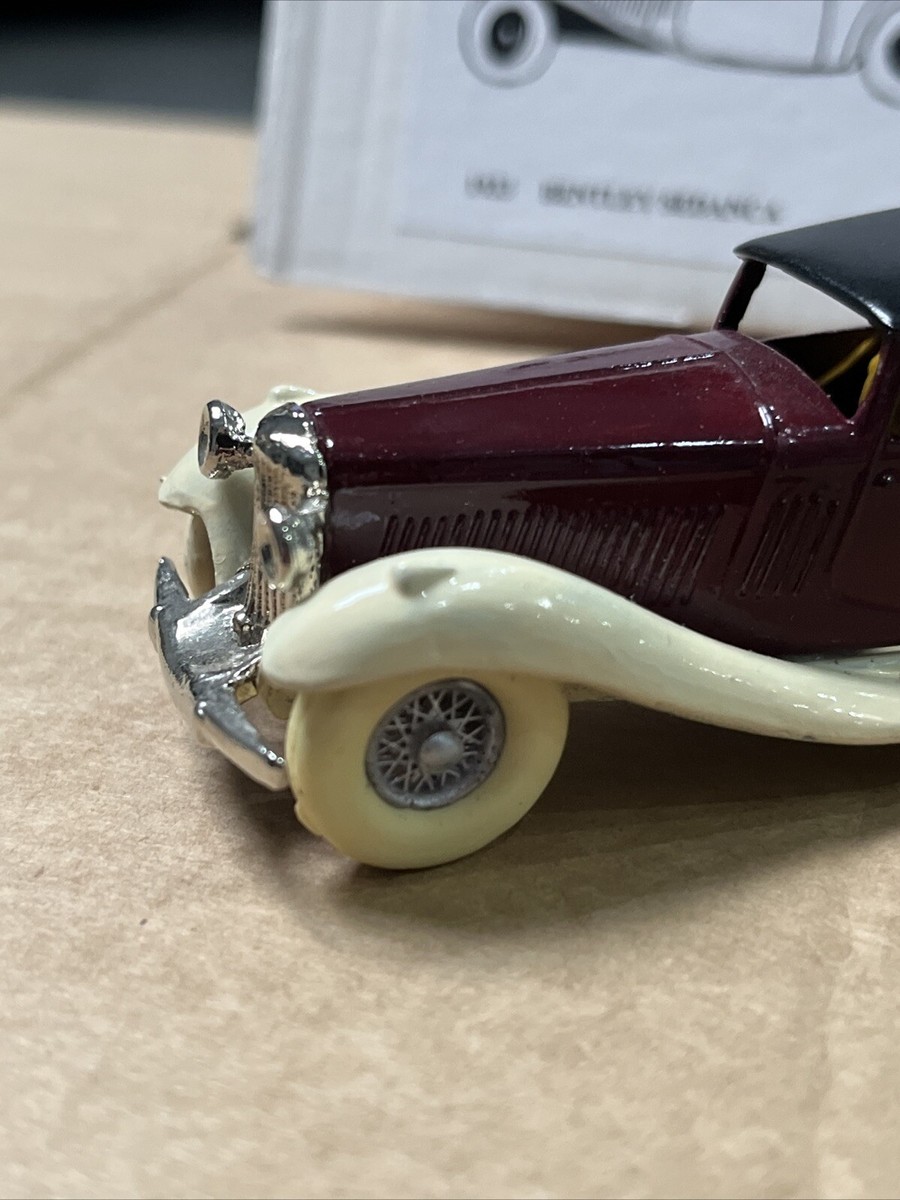 1933 BENTLEY SEDANCA 1/43 WHITE METAL CAR BY TREVOR WRIGHT TW 