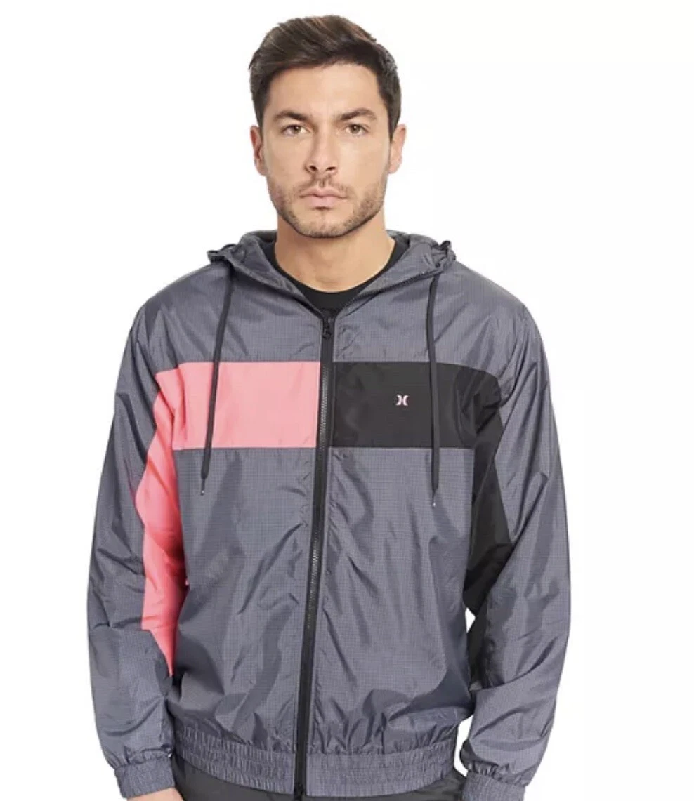 Hurley clearance windbreaker mens