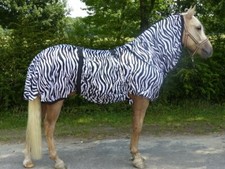 Hafer24 Fliegendecke Ekzemerdecke   Ekzemdecke Marty Zebra Größe 135 cm