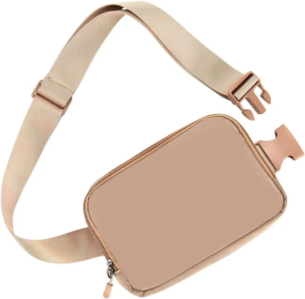Belt Bag Fanny Pack Crossbody Bags for Women Belt Bag Waist Packs with 3 Pockets