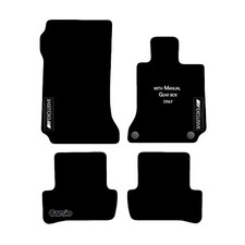 Carsio Tailored Carpet Car Floor Mats For Mercedes C-Class 2007 - 2014 with Logo