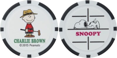 SNOOPY Golf Ball Putt Marker Charlie Brown X765 LITE Japan | eBay