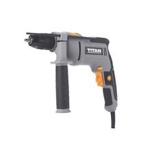 Titan Impact Drill Electric TTB877DRH Variable Speed Soft Grip Compact 600W