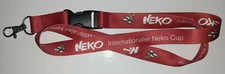 Internationaler Neko Cup Karate Schlüsselband Lanyard NEU (M46)