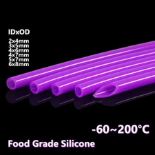 Purple Food Grade Silicone Tube Beer Milk Water Pipe High Temp Soft Rubber Hose