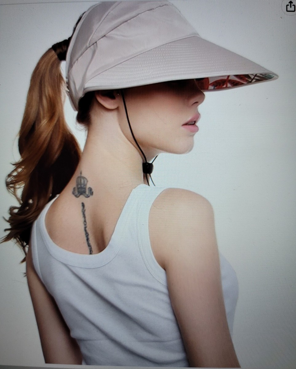 Wide Brim Foldable Adjustable Visor Sun Hat Outdoor UV  display picture 3