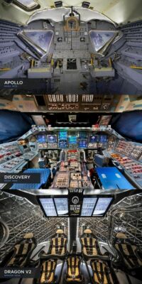 LEINWAND BILDER INNENRAUM SPACE SHUTTLE 50X70 CM