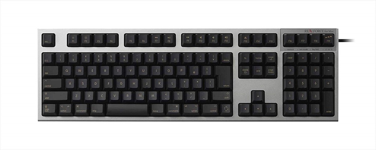東プレ REALFORCE for Mac R2SA-JP3M-BK Topre REALFORCE SA for Mac Keyboard Black R2SA-JP3M-BK Japan NEW