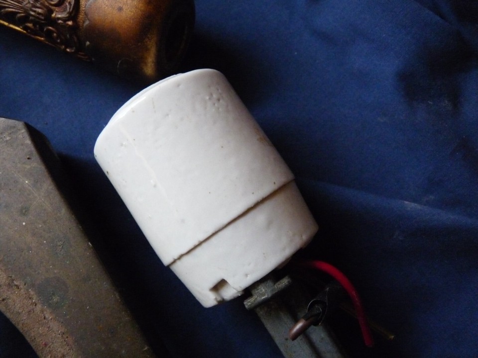 VINTAGE LOT ANTIQUE FLOOR LAMP PARTS 11 Pieces eBay