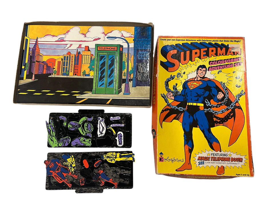 Vintage Superman Colorforms Adventure Set 1978 DC Comics *FREE SHIPPING ...