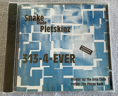 Snake Wade Pletskinz 313-4-Ever CD NEW RARE 1995 Gangsta Hip-Hop EP NOT REISSUED