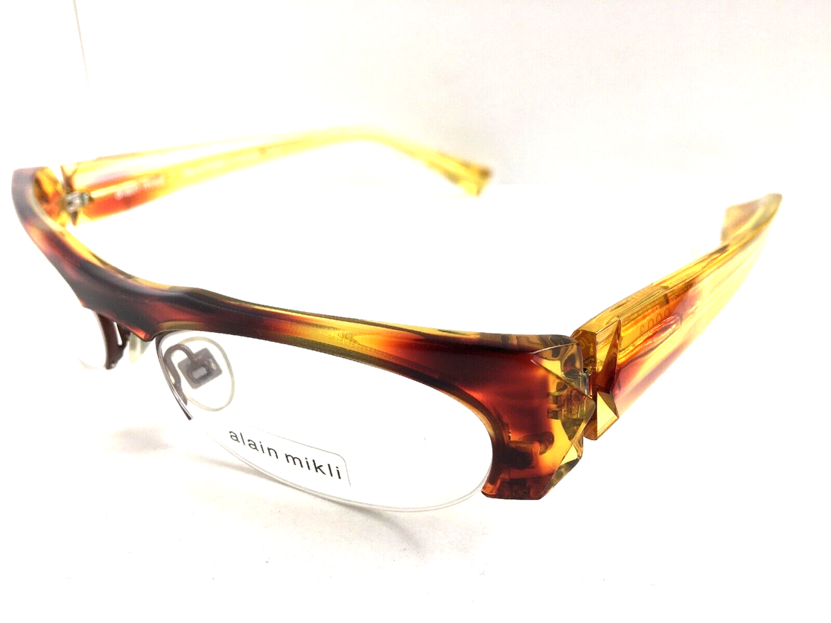 New ALAIN MIKLI AL 0927 AL0927 0003 53mm Havana Semi-Rimless