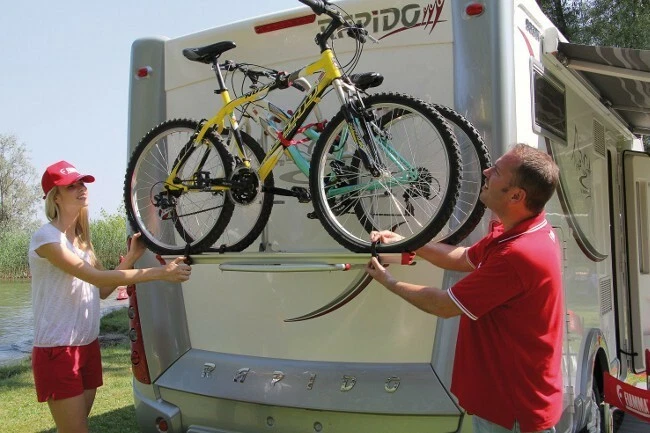 Caravan bike rack ebay sale