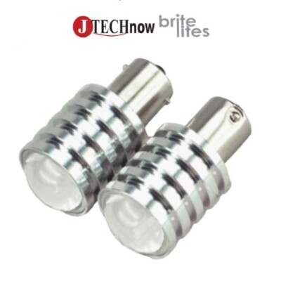 Jtech 2x 1156 7506 1003 1141 BA15S 7W Cree Q5 LED Yellow Car Signal Light Bulb 