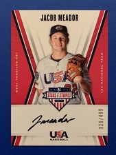 JACOB MEADOR Signed 2019 Panini Stars & Stripes TCU HORNED FROGS Autograph Auto
