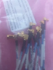Wellshow  Lot of 13 BC412WS141225-07  MCX plug RA to Habia  RA RG405 .0086" Semi