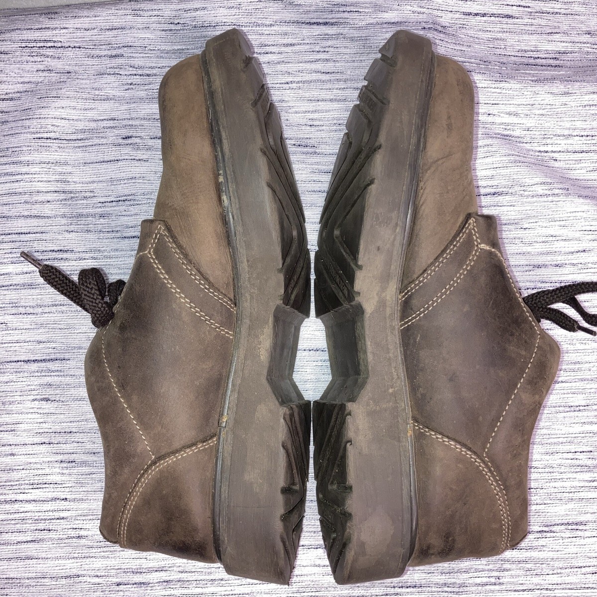 Vintage American Eagle AE Chunky Oxford Men\'s Size 8 Shoes Brown Leather Y2K y2k chunky heavy brown and yellow american eagle... | Depop main image 4