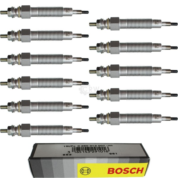 11X Bosch GlüHkerzen FüR KIA Sorento I JC 2.5 Crdi Hyundai H-1 Travel TQ-image