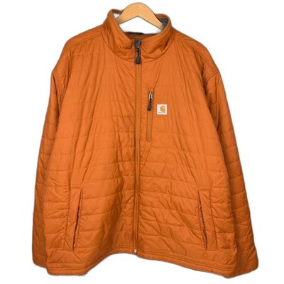 Carhartt Gilliam Jacket Men’s 3XL Orange Rain Defender Insulated Puffer 