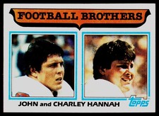 1982 Topps #267 John Hannah / Charley Hannah BRO - POOR