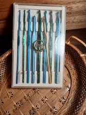 Vintage Boye Aluminum Crochet Hook Set - 8 Piece Master Set with Case