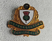 Hutchesontown Bowling Club - Enamel Pin Badge Bowls Sports UK