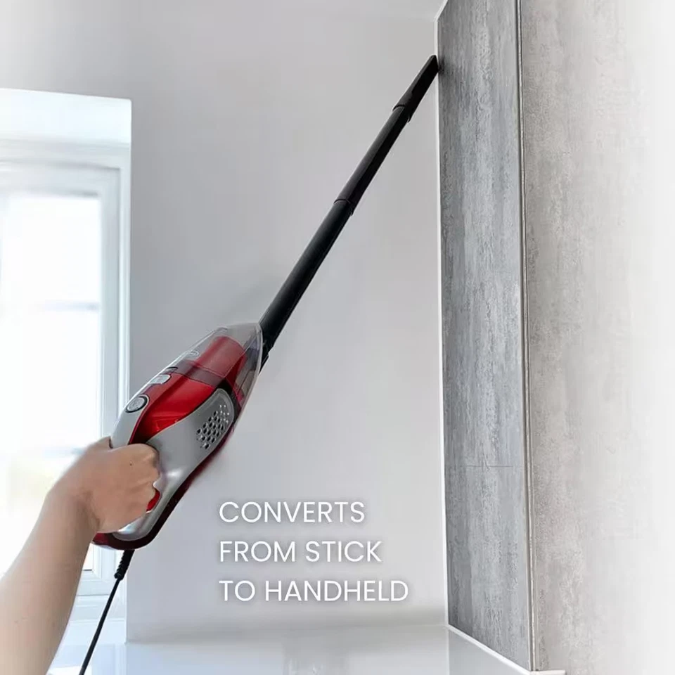 Convertible Stick and Handheld Vacuum Cleaner with Attachments and Bed/Fabric Sa Foto 3 de 4