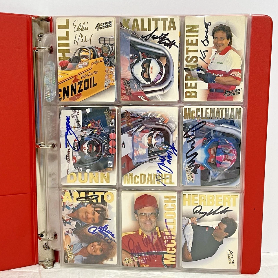 Juego de 42 cartas NHRA (Drag Racing) 1994 lleno de acción - 98 % firmado Foto 3 de 4