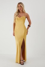 Misspap Yellow Maxi Dress Womens Occasion Dresses