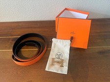 NEW! 100% Authentic HERMES Constance Reversible Belt ROSE GOLD BUCKLE Size 42
