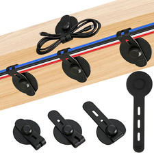Cable Organizer Clips Adhesive Silicone Cord Holder Wire Management 8 Pack