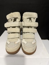 Isabel Marant Over Basket Bekett Beige Wedge Sneakers Size 37 Size 7