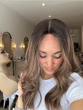 NWT Human Hair Wig Lace Top size M Length 18  