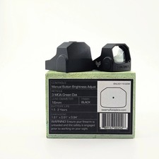 Swampfox Sentinel Green Dot Sight 1x16 3MOA Micro Reflex Manual AdiustFor aiming