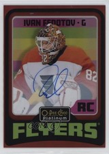 2024-25 O-Pee-Chee Platinum Retro Rookies Red Auto Ivan Fedotov #R72 Auto 12ll