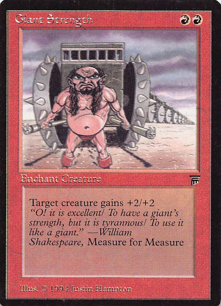 Giant Strength C Legends Magic the Gathering Vintage MTG
