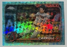 CORBIN CARROLL 2024 Topps Chrome Cup Aqua Logofractor /199 DIAMONDBACKS MINT! 🔥