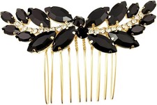Bridal Hair b Emerald Green Crystal Wedding Hair Piece Pin
