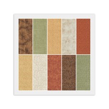 Brown Natural Rust Green JELLY ROLL: 20 2 1/2" x 44" Strips, 100 Cotton Fabric