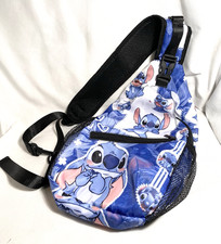 Fun Disney Lilo Stitch 15.5 T Sling Crossbody Backpack Purse Bag Very Nice