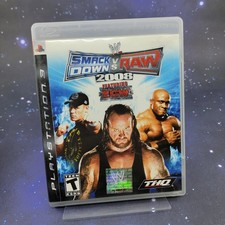 WWE SmackDown vs Raw 2008 PS3 PlayStation 3 Game Complete CIB ECW THQ BLUS-30082