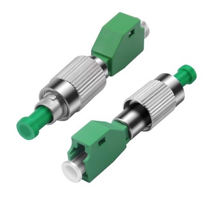 2 PCS FC To LC Fiber Optic Adapter Single Mode Simplex FC/APC Male To LC/APC