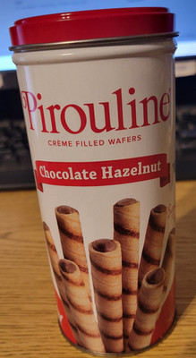 Empty Pirouline Creme Filled Wafers Chocolate Hazelnut Can 